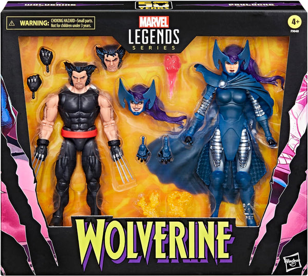 Hasbro Set Figures Marvel Legends Series Wolverine & Lady Psylocke