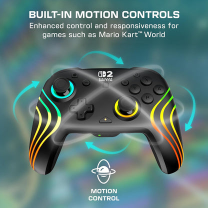 PDP Afterglow Wave Wireless Controller - Black (Nintendo Switch 2)