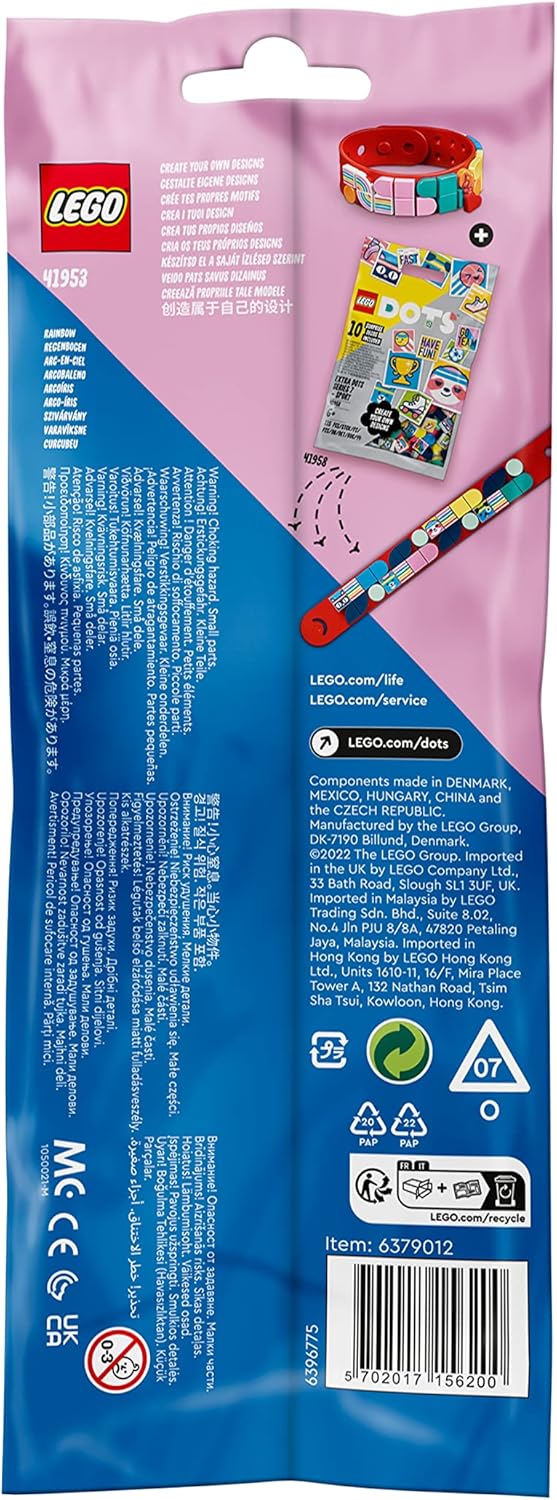 LEGO® | DOTS: Rainbow Bracelet with Charm (41953)