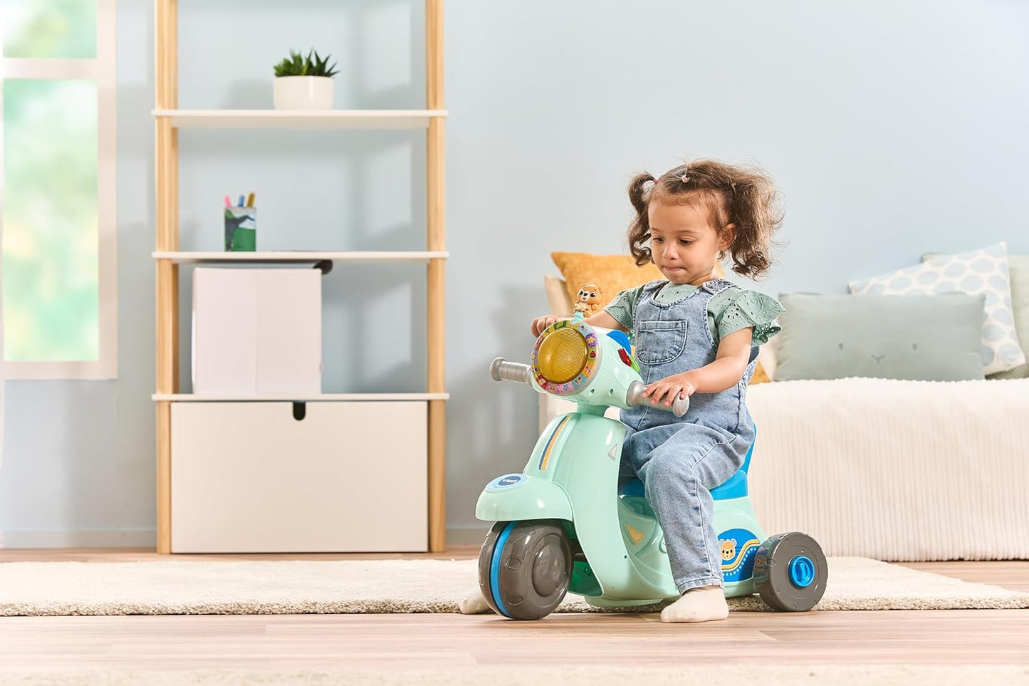 VTech: 2 in 1 Ride & Balance Scooter Blue