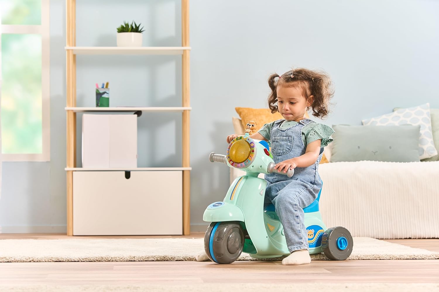 VTech: 2 in 1 Ride & Balance Scooter Blue