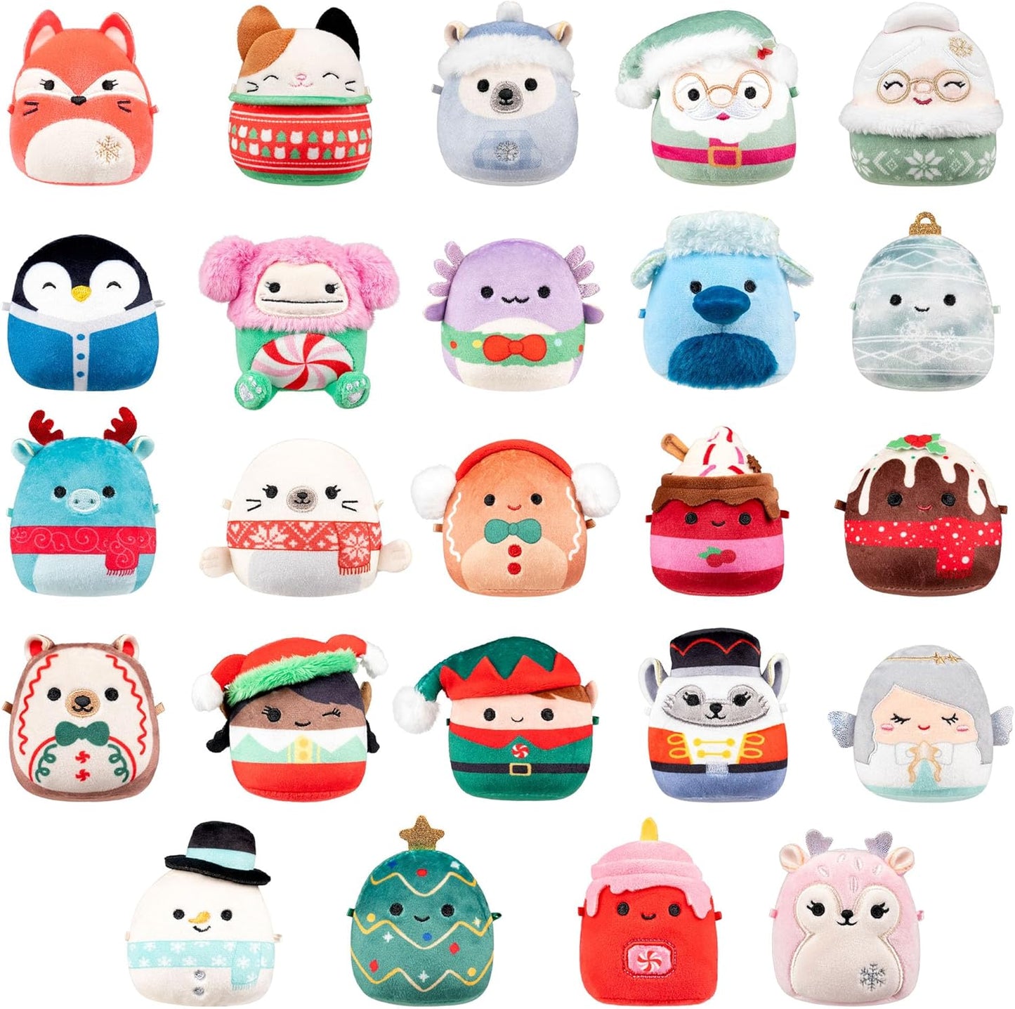 Micromallows Squishmallows Original 24-Day Holiday Plush Advent Calendar