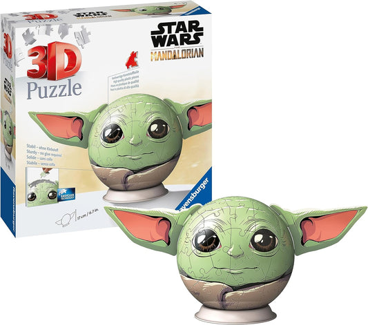 Ravensburger Star Wars Grogu with Ears 72 Piece 3D Puzzle Ball
