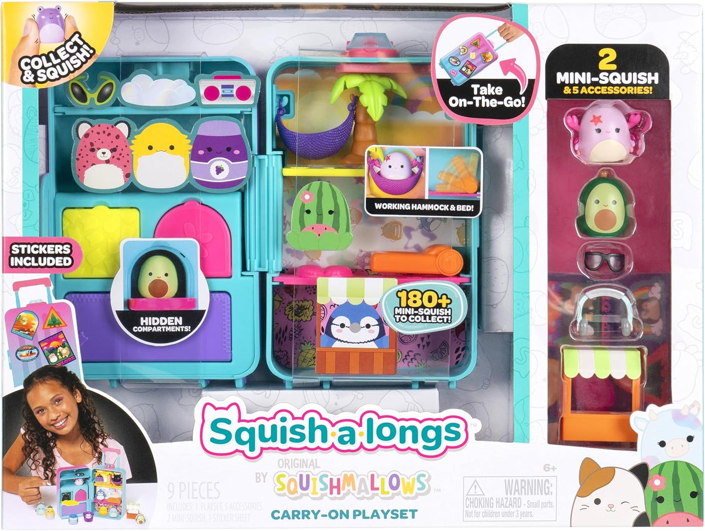 Squishalongs - Medium Playset (Luggage) W2