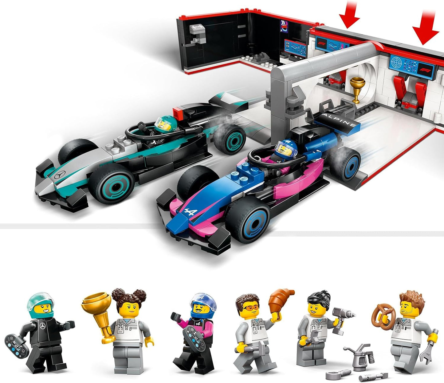 LEGO® | City: F1 Garage & Mercedes-AMG & Alpine Cars (60444)