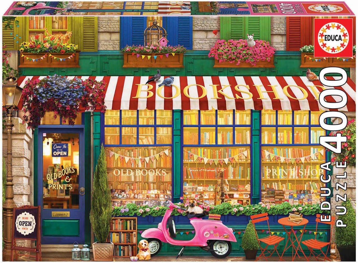 Educa Vintage Bookshop 4000 Piece Jigsaw Puzzle