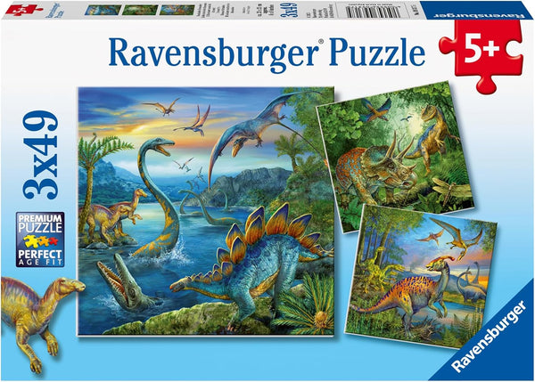 Dinosaur Fasination 3x49pc Puzzle