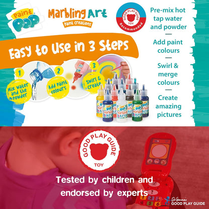 Paint Pop Paint Marbling Set - 12 Paints