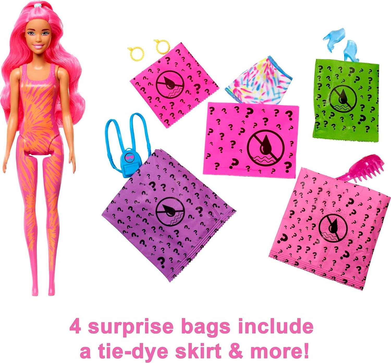 Barbie Colour Reveal Neon Tie Dye Assorted