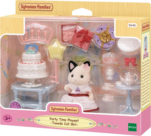 Sylvanian Families: Party Time Playset - Tuxedo Cat Girl