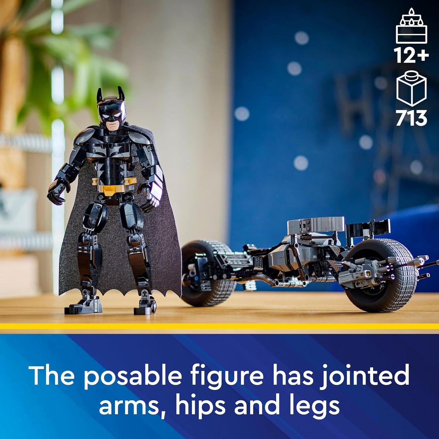 LEGO® | DC: Batman Construction Figure and the Bat-Pod Bike (76273)