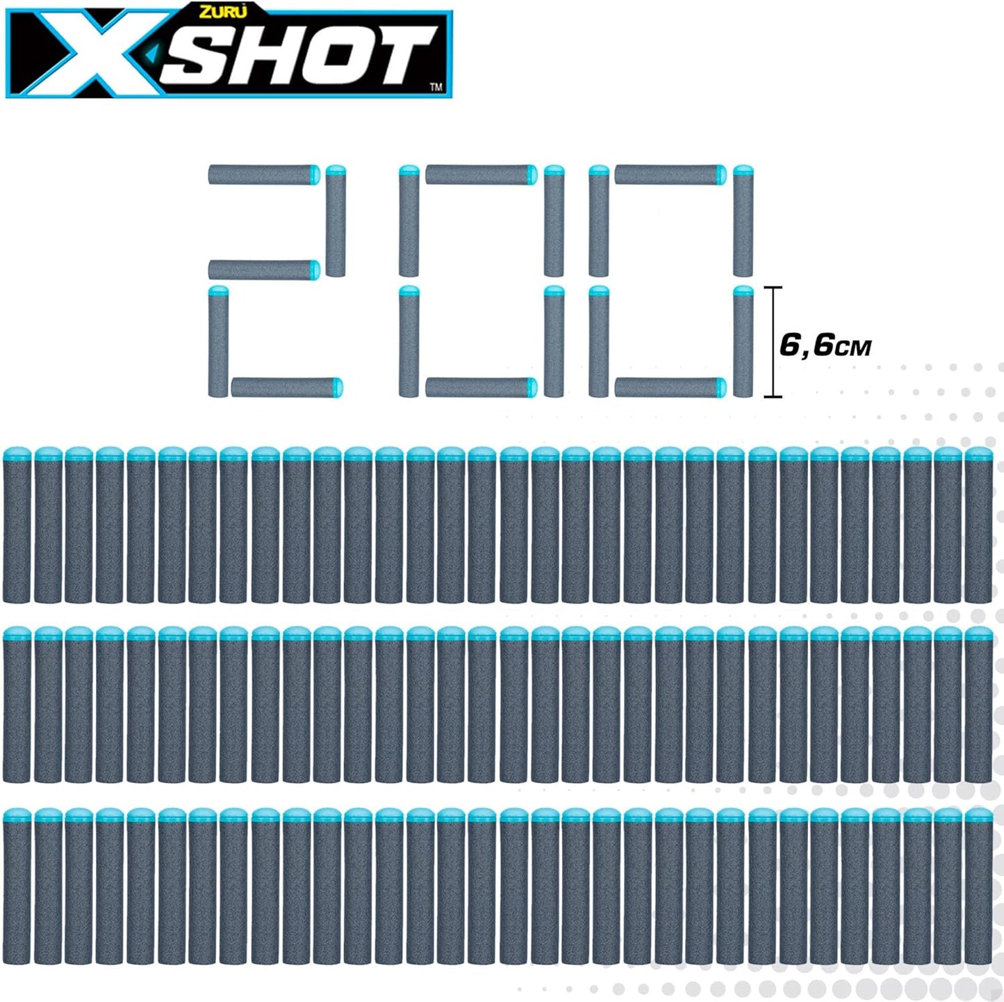 X-Shot: 200 Bullets Darts