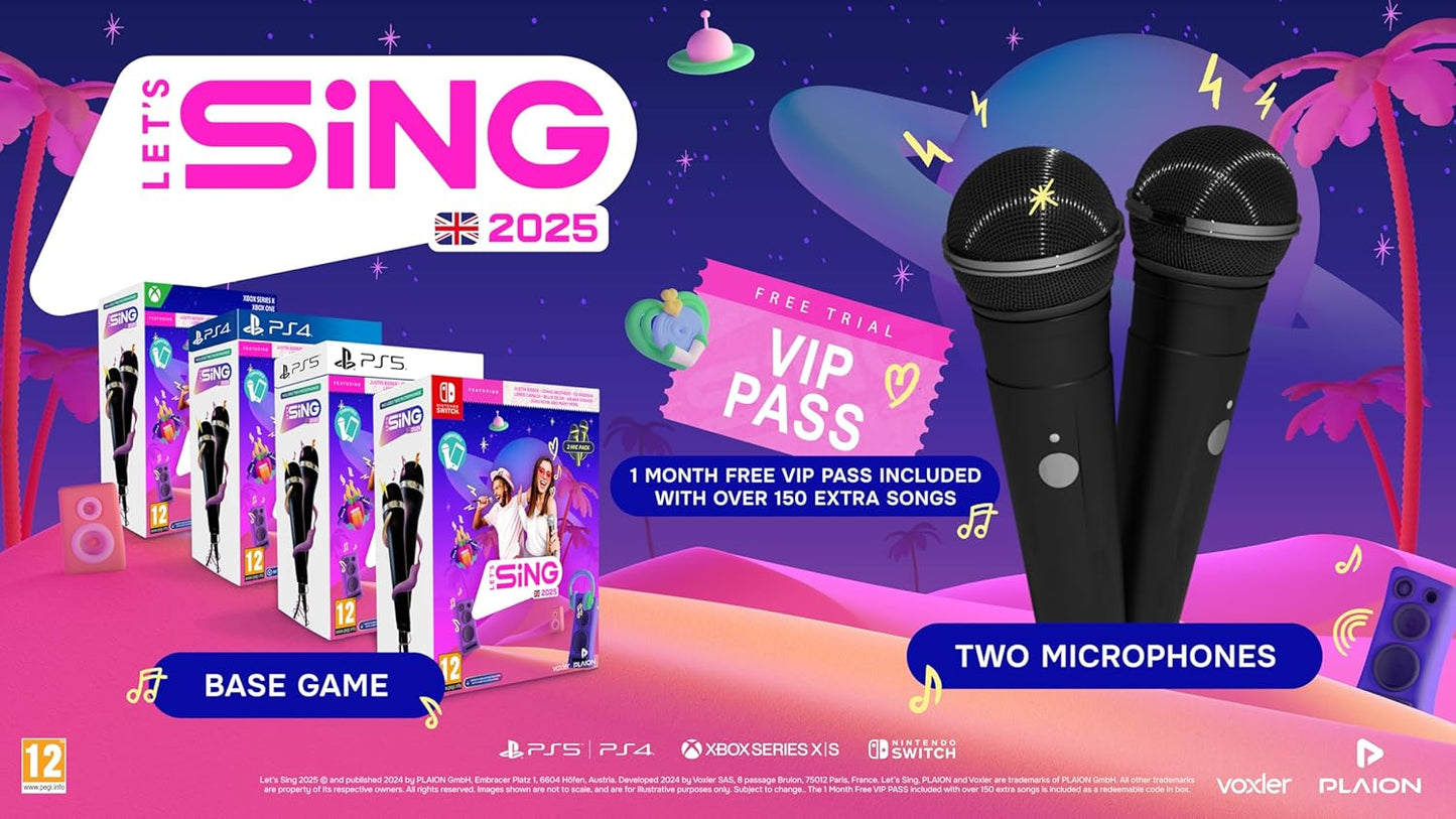 Let's Sing 2025 - Double Mic Bundle (Nintendo Switch)