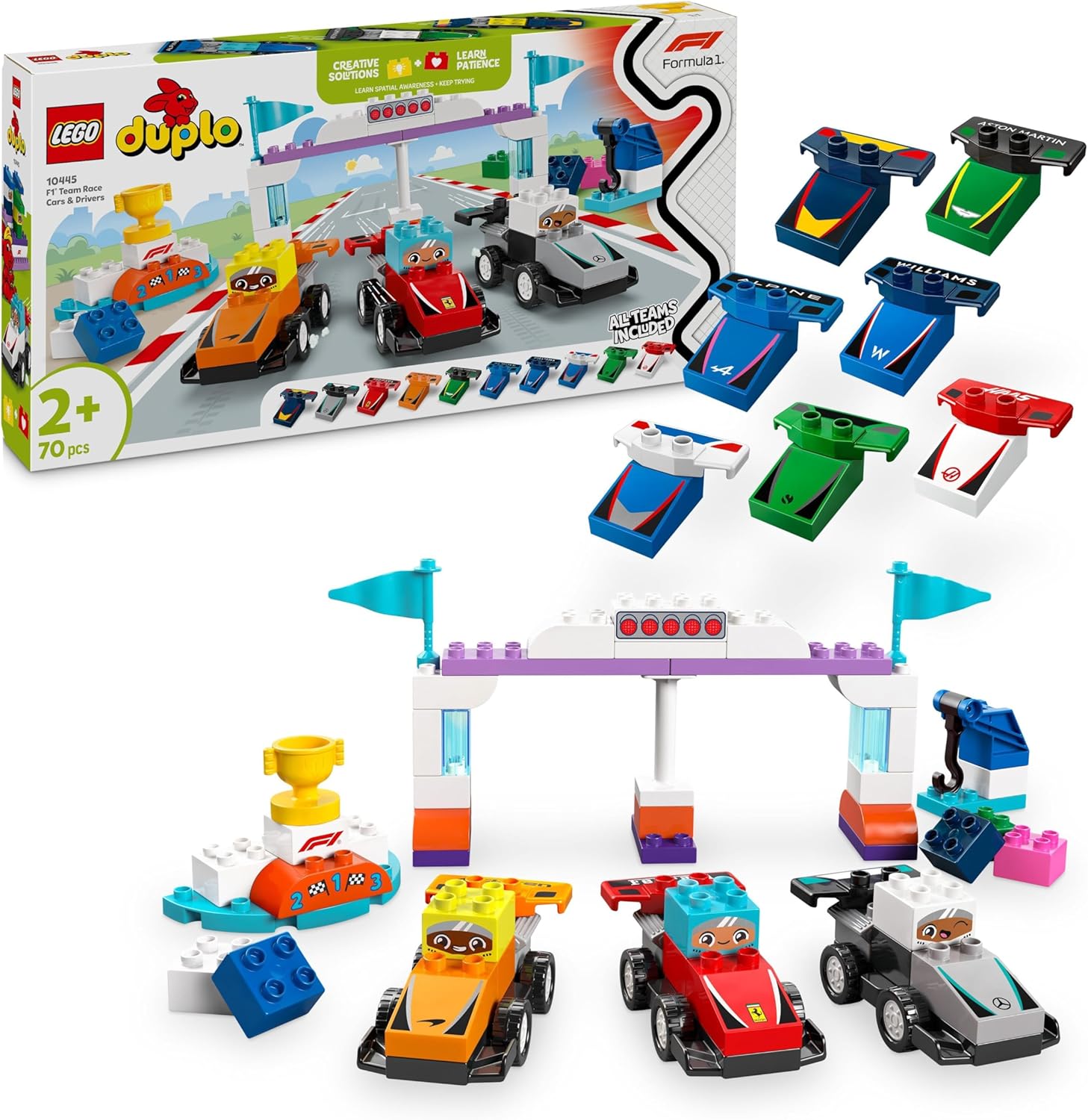 LEGO® | DUPLO: F1 Team Race Cars & Drivers (10445)
