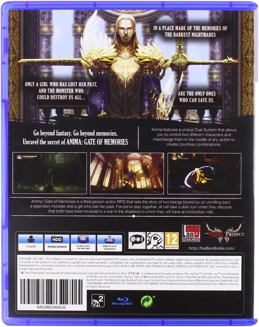 Anima: Gate of Memories (PlayStation 4)