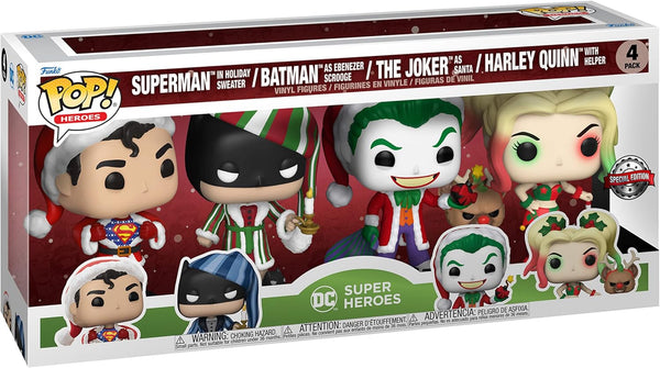 Funko! POP : Heroes - Dc Holiday - 4PK