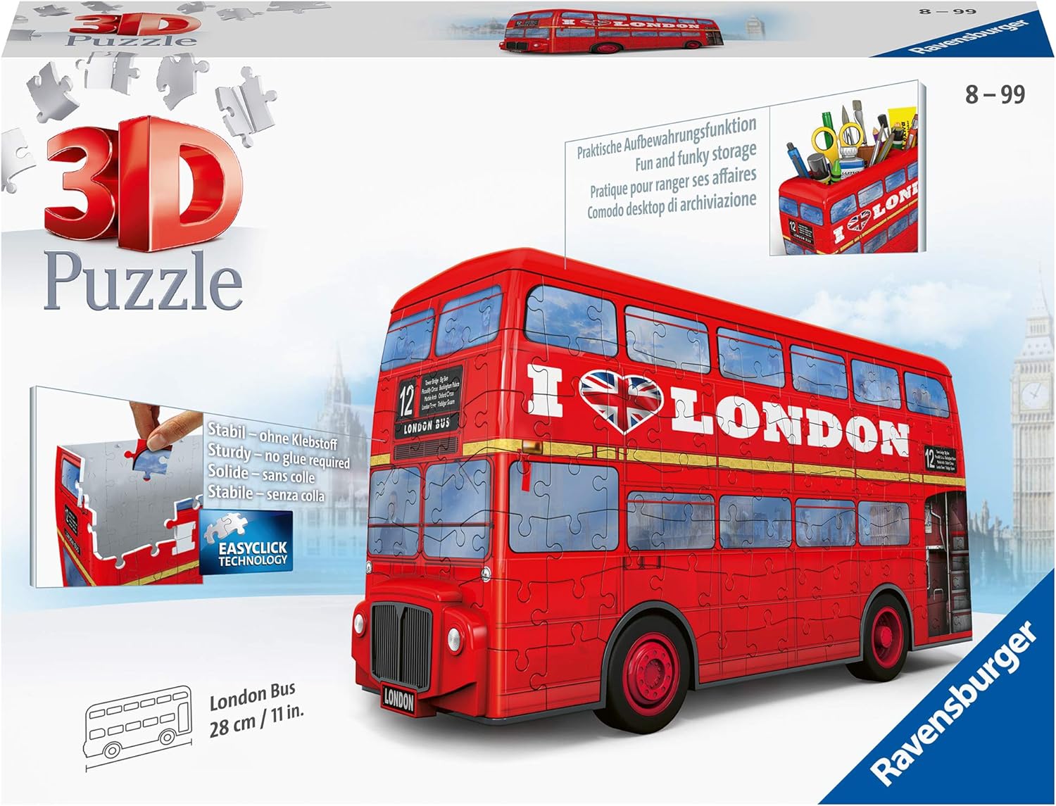 Ravensburger London Bus 216 Piece 3D Puzzle