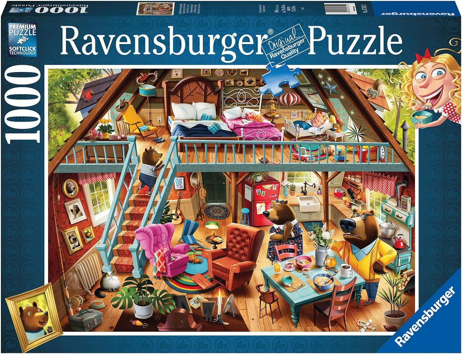 Ravensburger | Goldilocks Gets Caught Jigsaw Puzzle 1000pc Ravensburger