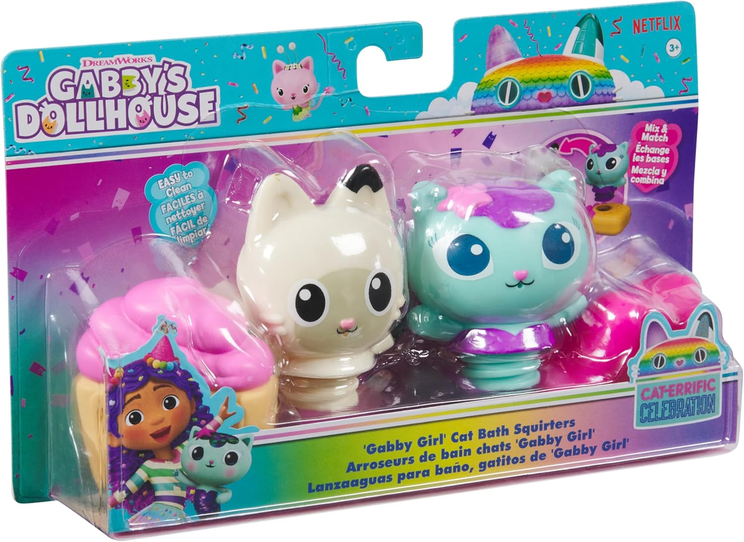 Gabby's Dollhouse Bath Figures