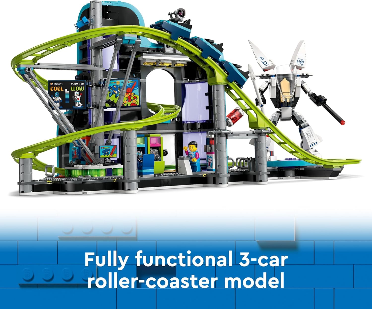 LEGO® | City: Robot World Roller-Coaster Park (60421)