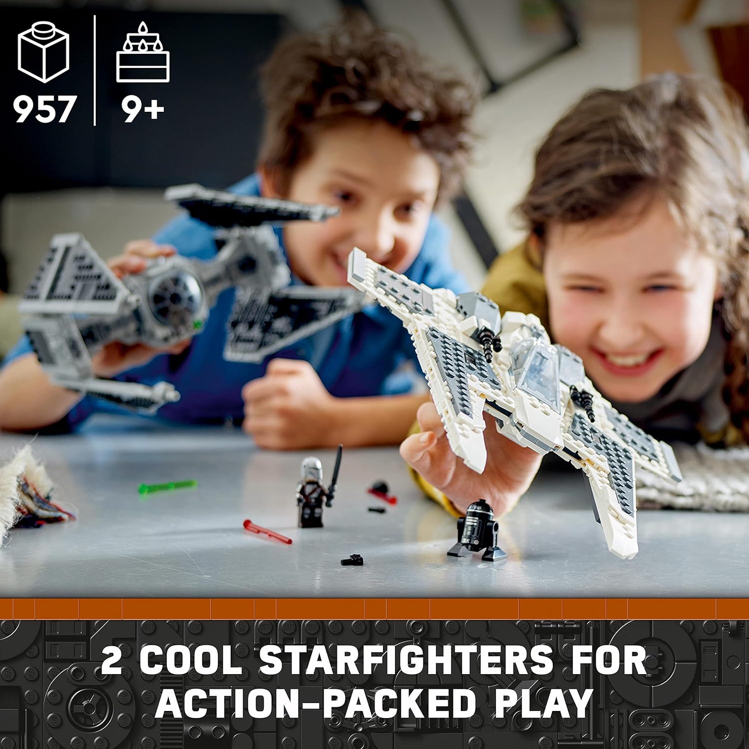 LEGO® | Star Wars: Mandalorian Fang Fighter vs TIE Interceptor (75348)
