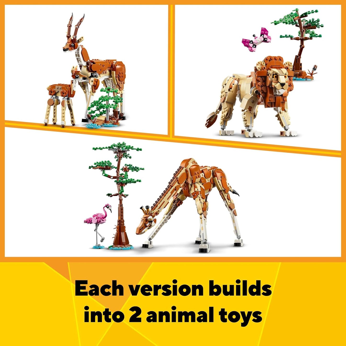 LEGO® | Creator 3-in-1: Wild Safari Animals (31150)