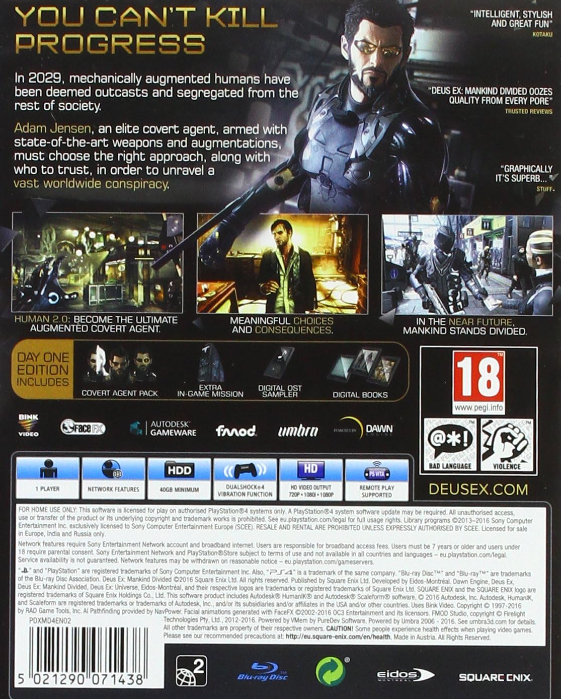Deus Ex: Mankind Divided (PlayStation 4)