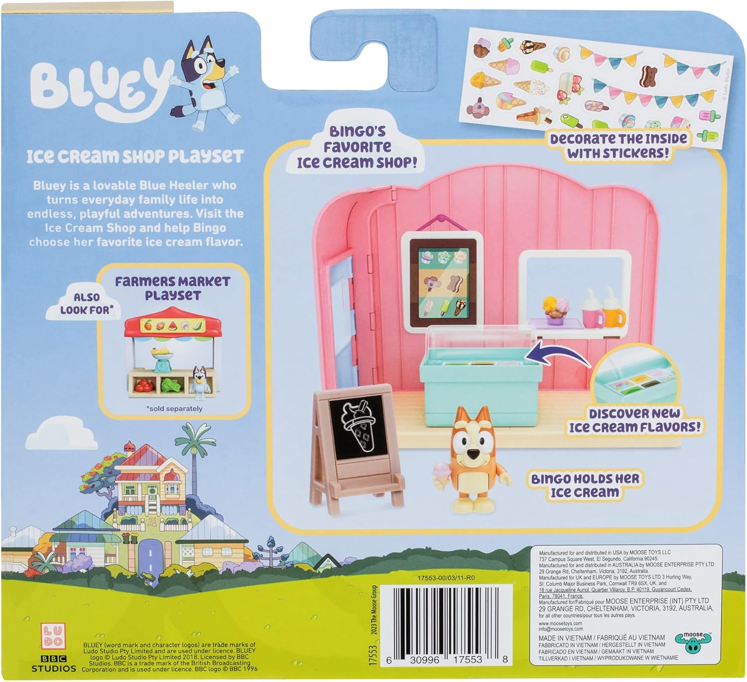 Bluey S10 Mini Playset Ice Cream Shop