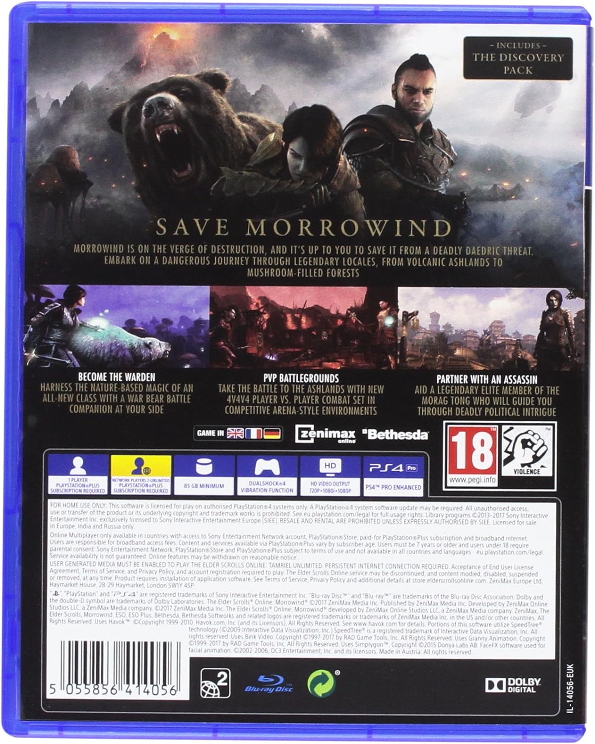 The Elder Scrolls Online Morrowind (PlayStation 4)