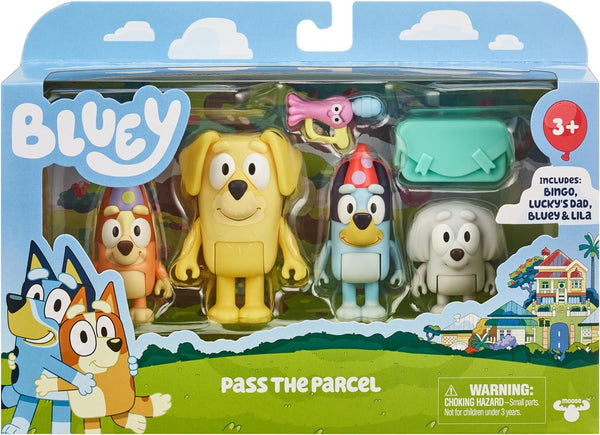 Bluey S9 Figure 4pk Pass the Parcel