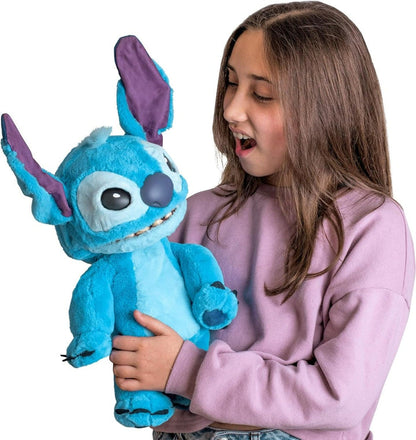 RealFX Disney Stitch Puppetronic plush being held