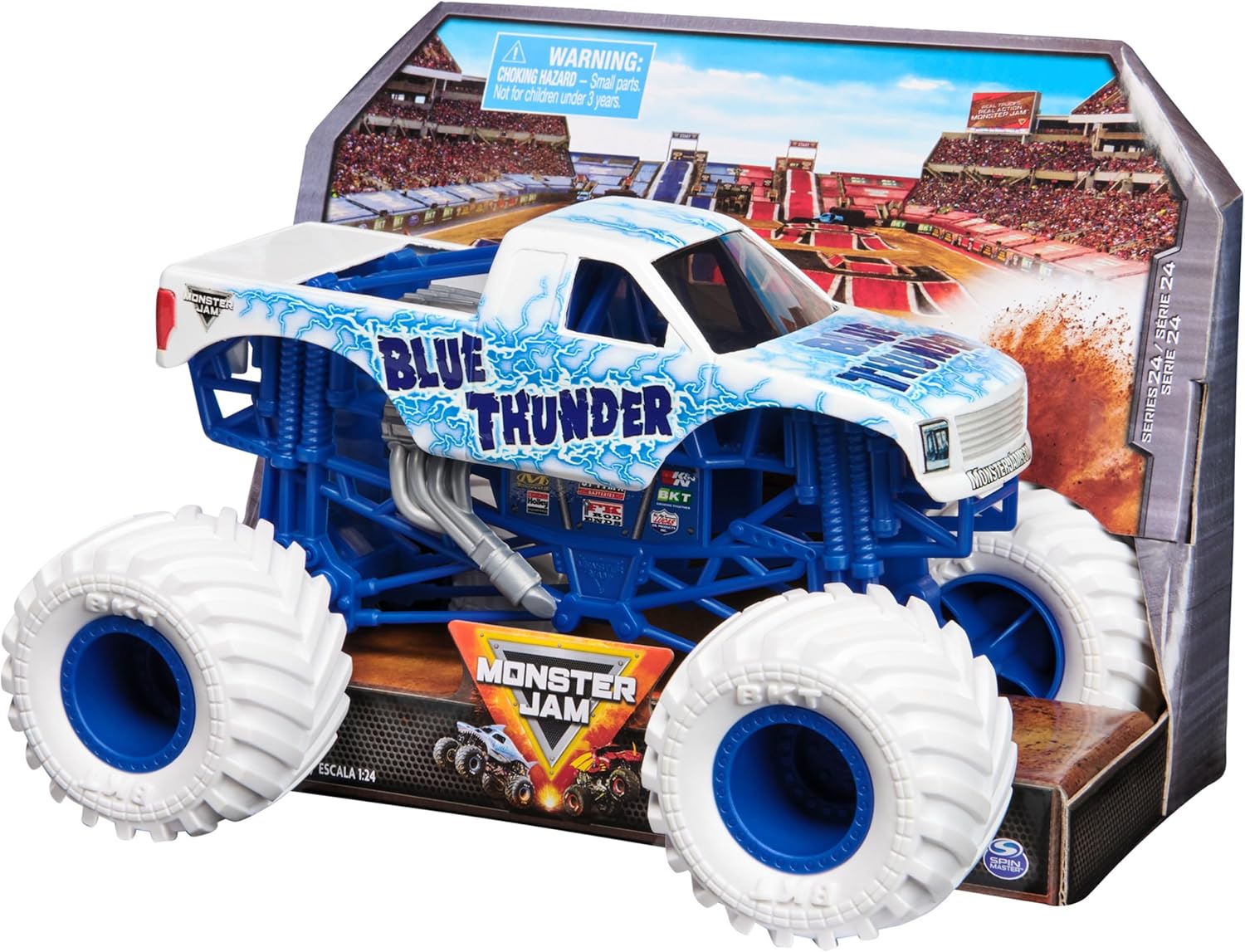 Monster Jam 1:24 Die-Cast – Blue Thunder