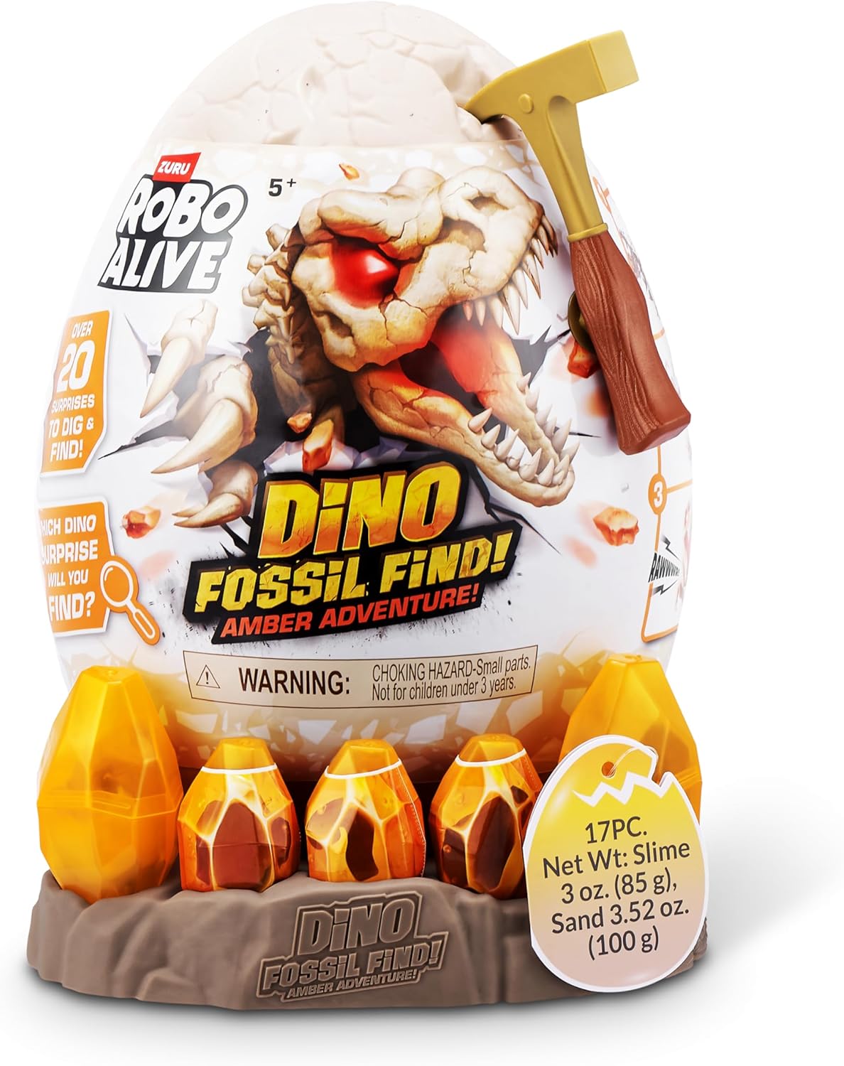 Robo Alive Dino Fossil Find S1 Amber Adventure