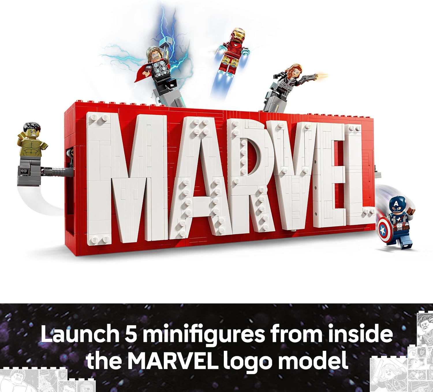 LEGO® | Marvel: MARVEL Logo & Minifigures (76313)