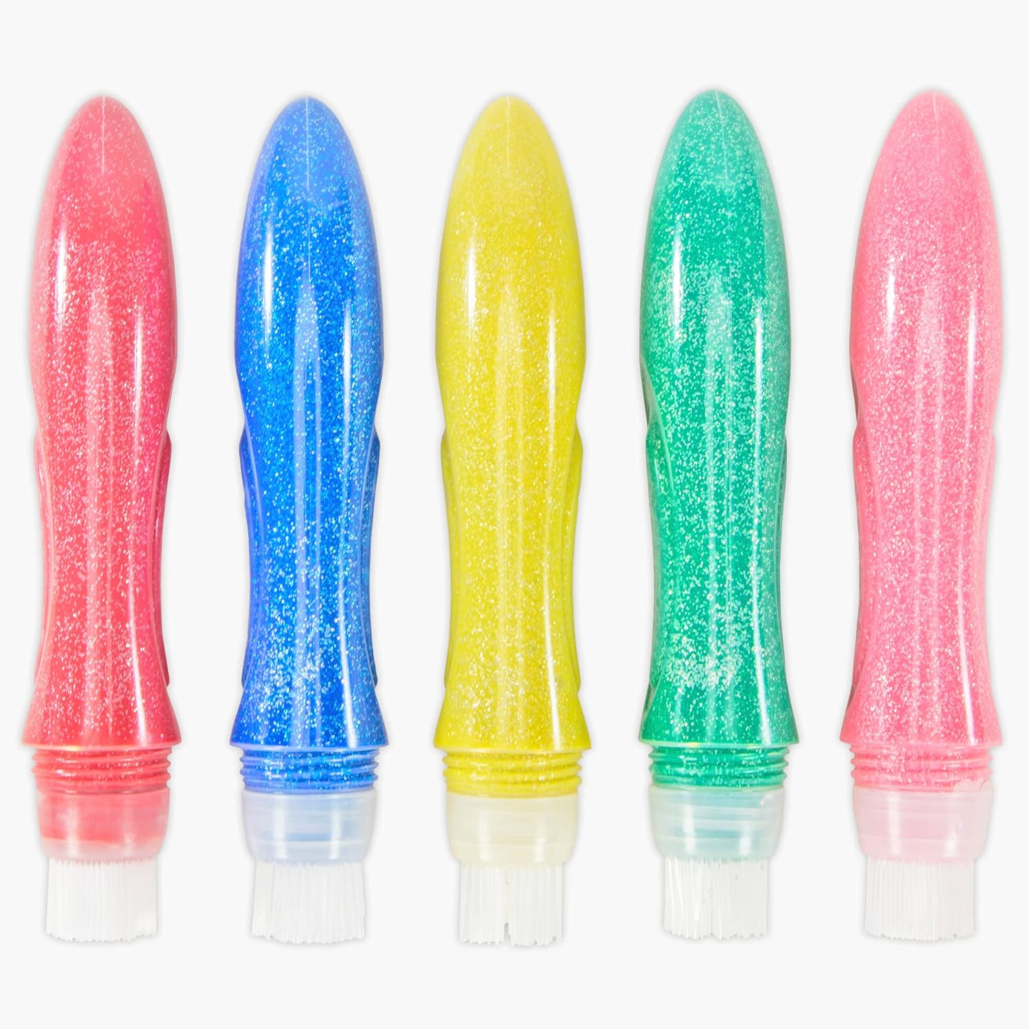 5 Glitter Colours - Squeeze n Brush
