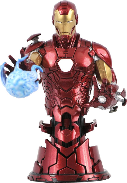 Diamond Collection Marvel Avengers Iron Man Mini Busto Resina 15 Cm 1/7 Scale