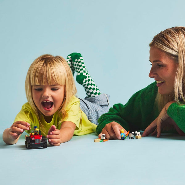 LEGO® | City: Red Farm Tractor with Trailer & Sheep (60461)