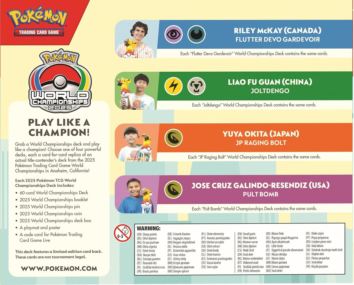 Pokemon TCG: World Championship Decks 2025 – Assortment