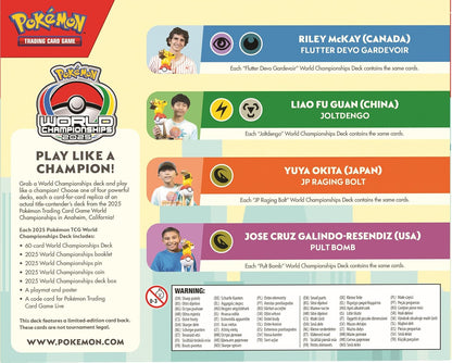 Pokemon TCG: World Championship Decks 2025 – Assortment