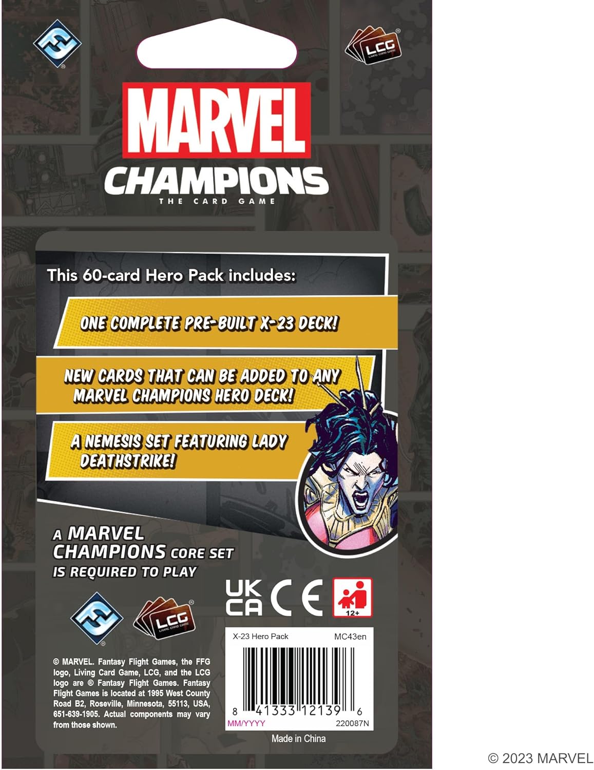 MARVEL CHAMPIONS BOARD GAME X-23 HERO PACK