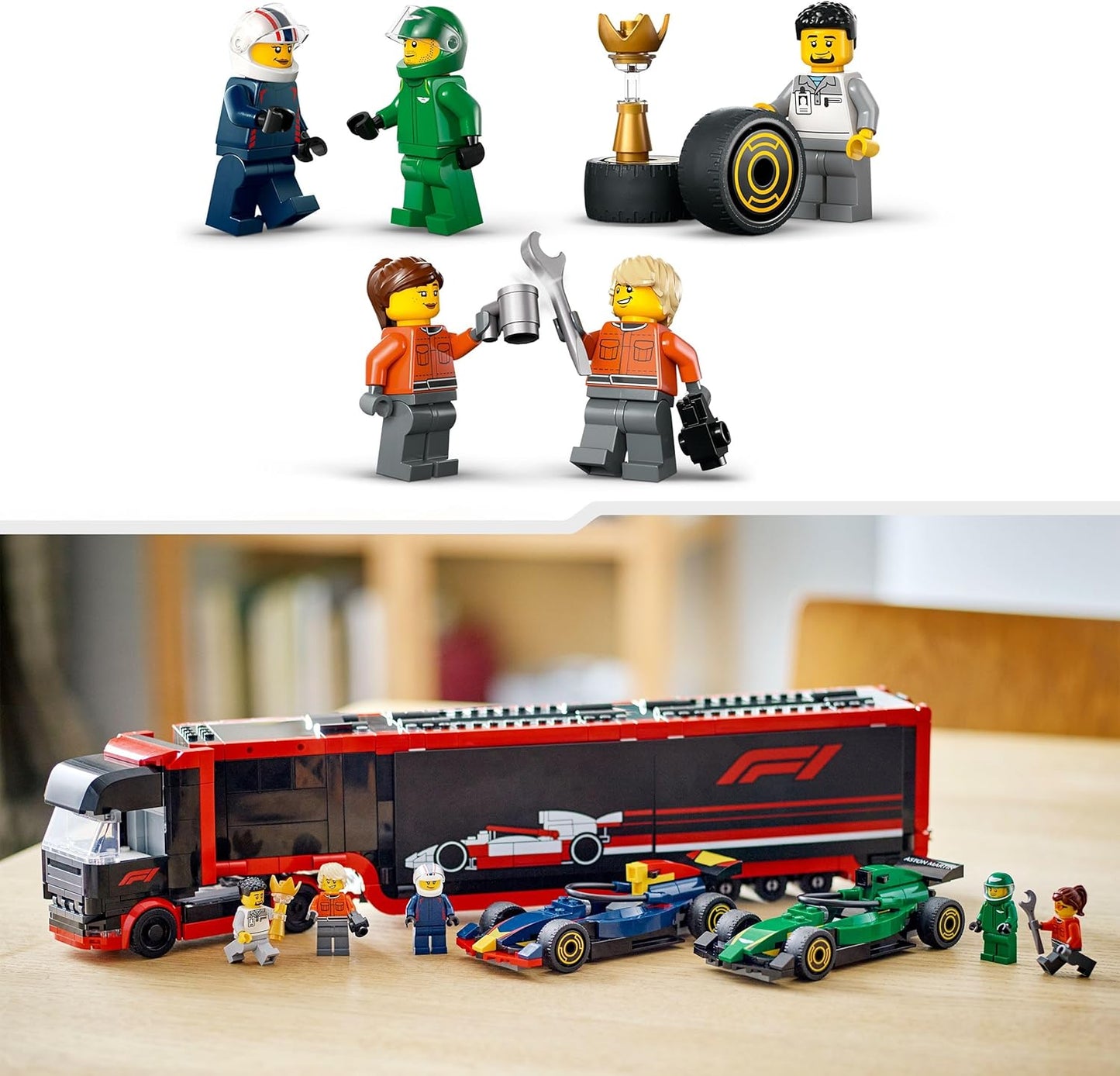 LEGO® | City: F1 Truck with RB20 & AMR24 F1 Cars (60445)