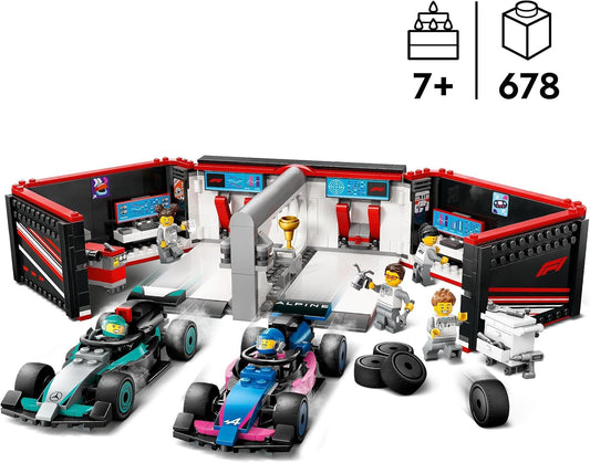 LEGO® | City: F1 Garage & Mercedes-AMG & Alpine Cars (60444)