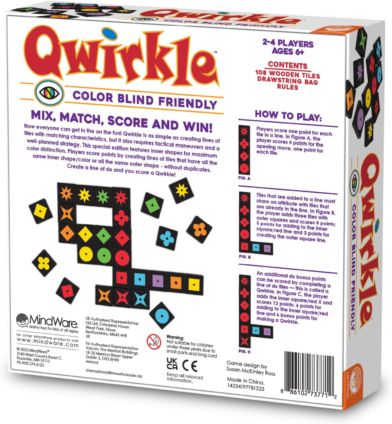 Qwirkle (Color Blind Friendly Edition)