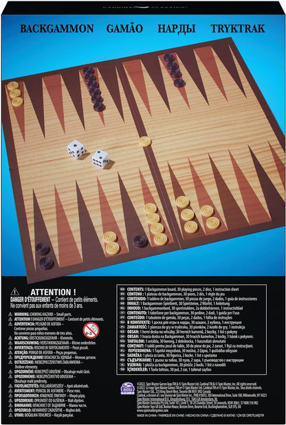 Spin Master Games Classic Backgammon Board Game