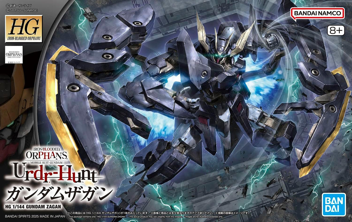 Bandai Spirits HG 1/144 Scale Iron-Blooded Orphans Gundam Zagan Colour Coded Plastic Model Mobile Suit