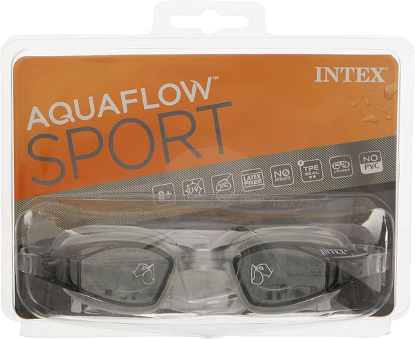 INTEX: GOGGLES FREE STYLE AQUA FLOW SPORTS ASSORTED COLOURS