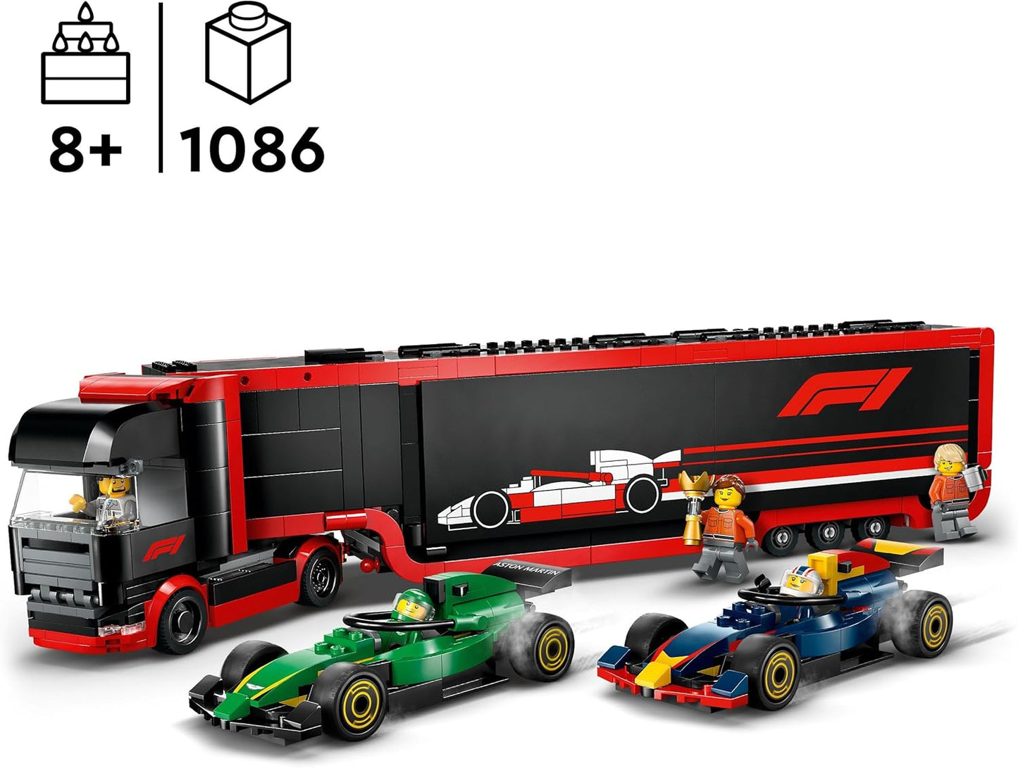 LEGO® | City: F1 Truck with RB20 & AMR24 F1 Cars (60445)