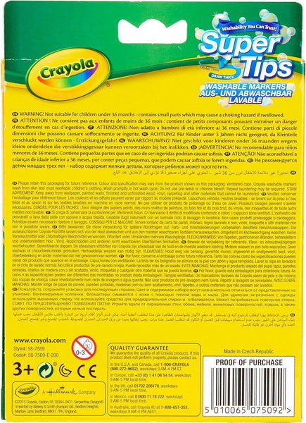 Crayola Supertips 12 Washable Markers