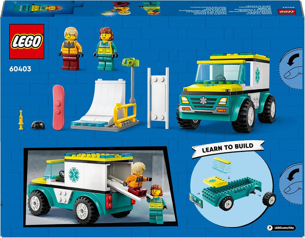 LEGO® | City: Emergency Ambulance and Snowboarder (60403)