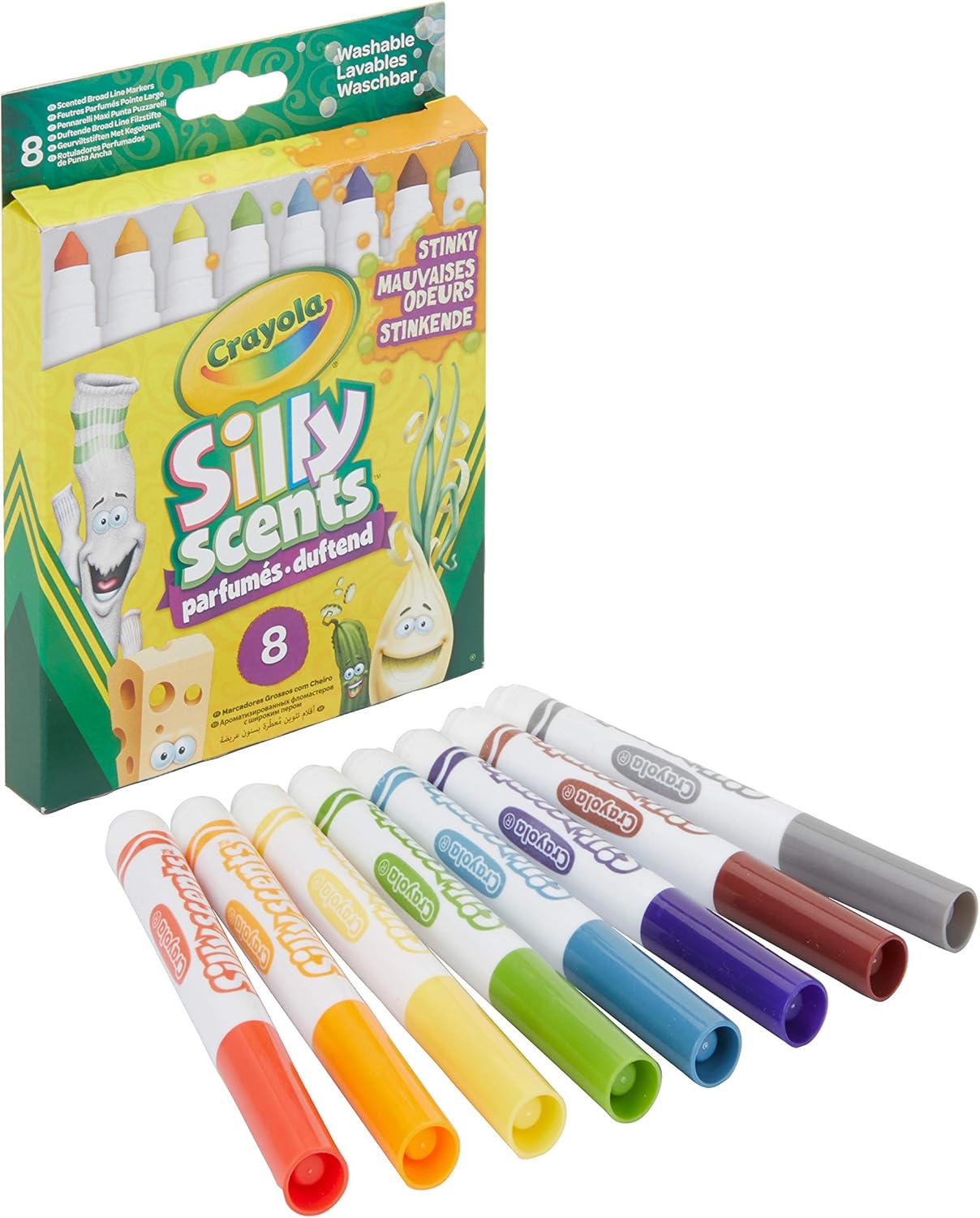 Crayola 8 Silly Scents Broadline Stinky Markers